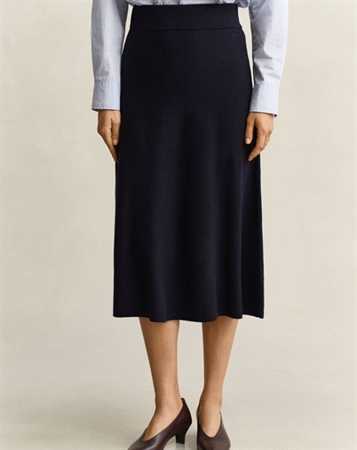 Gant - Superfine Lambwool Nederdel - Evening Blue